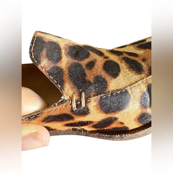 Madewell francés calf hair Leopard-Print Slip-On Loafers in Tan and Black sz 6.5 - Picture 12 of 13
